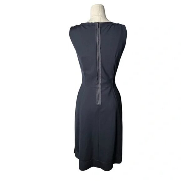 Elie Tahari Navy Sleeveless Dress Size US 4 - Picture 2 of 5